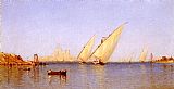 Famous Boats Paintings - Fishing Boats Coming into Brindisi Harbor
